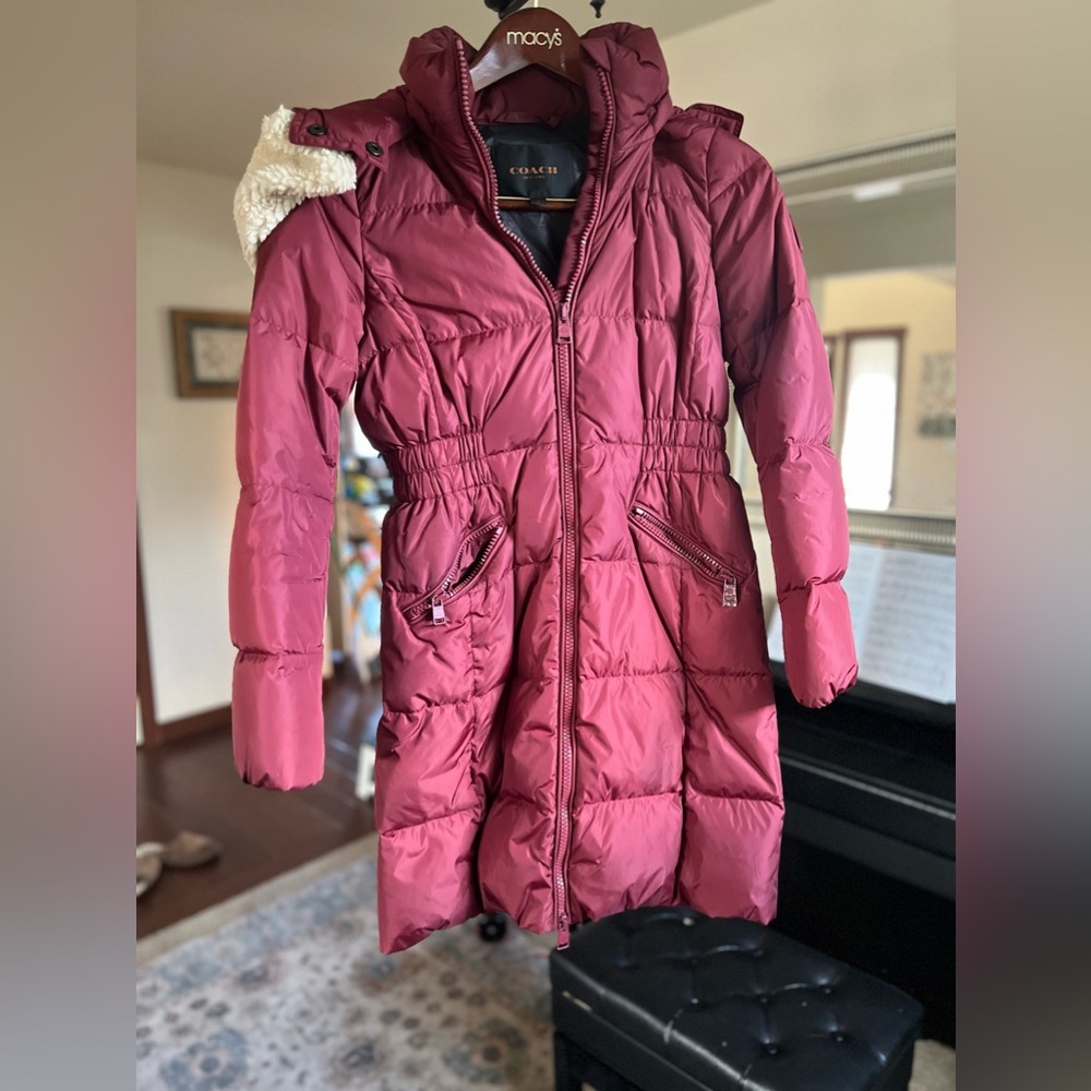 Coach Down Coat w/ Sherpa hood